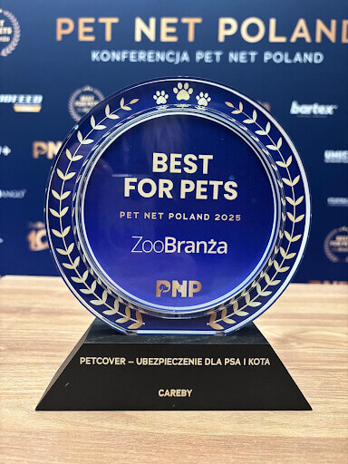 Petcover z nagrodą BEST FOR PETS 2025 za innowacyjne rozwiązania technologiczne